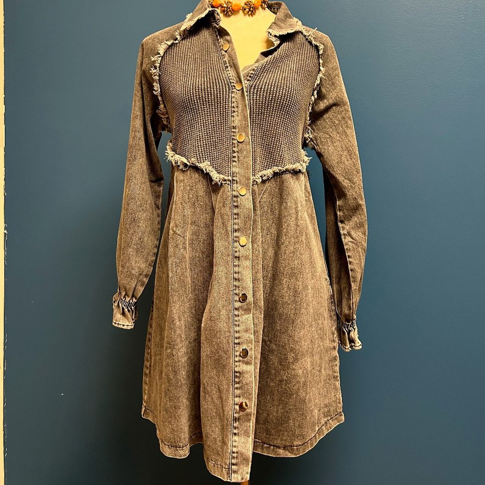 Grey Tunic Dress by Mazik